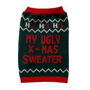 ⭐️ 4/$25 My Ugly X-Mas Sweater, Dog Fair Isle Christmas Pet Sweater, Size: Small